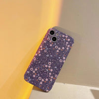 キュートな紫でがたまらない❣ お花のシリーズ iPhone用ケース