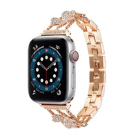 ダイヤのクローバーが輝く大人可愛い2 色 Apple Watchベルト＆保護ケース