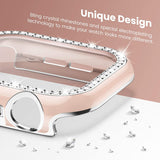 新商品 Bling Glass+スクリーンプロテクター付き ツートンカラー11色  Apple Watch用 Case