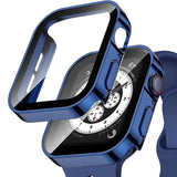 強化ガラスカバー付き保護フィルム スクリーンプロテクター 18色 Glass+Cover Apple Watch用ケース　