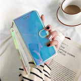 ３D Bright 光の反射でキラキラ　ミラー風 手帳型 ６色　iPhone用ケース(12~15シリーズ対応）