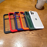 シンプルで衝撃吸収機能性抜群６色　ポップなiPhoneケース