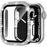 新商品　2重ライン キラキラダイアのバンパーとスクリーン プロテクター 6色 Apple Watch用 Case