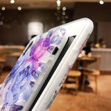 キラキラシェルが輝く　ピンク系フラワー柄　５種　iPhoneケース-Magnolia Trend Store