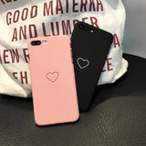 仲良しペアアイテム　シンプルハート　4種　iPhoneケース-Magnolia Trend Store