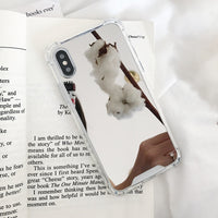 背面ミラー 4色　シンプル　iPhoneケース-Magnolia Trend Store