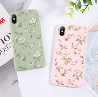 カラフルな花柄　７色　プリント　ソフトTPUシリコン　iPhoneケース-Magnolia Trend Store