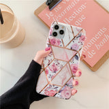 大人気のキラキラ幾何学プリント　６色　iPhoneケース-Magnolia Trend Store