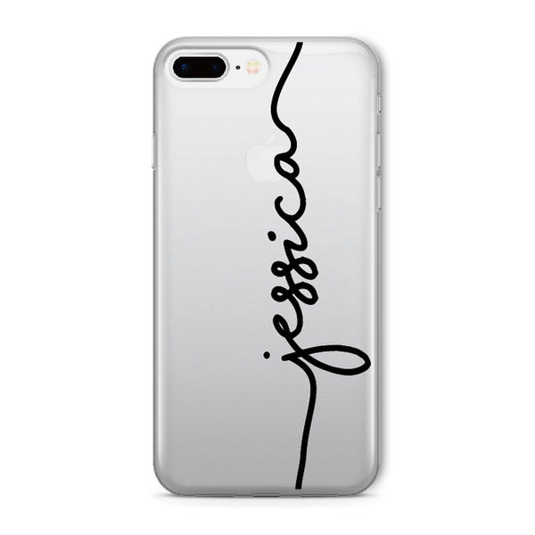 カスタマイズ可能　縦ライン　クリアケース　iPhoneケース-Magnolia Trend Store