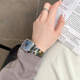 ヒョウ柄マーブル迷彩　4色　Apple Watchベルト