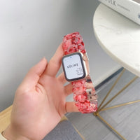 マーブル太めチェーンが可愛い　Apple Watchベルト　８色