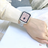 定番シンプル　ステンレススチール　　Apple Watch ベルト&保護ケース