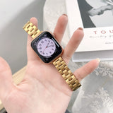 定番シンプル　ステンレススチール　　Apple Watch ベルト&保護ケース